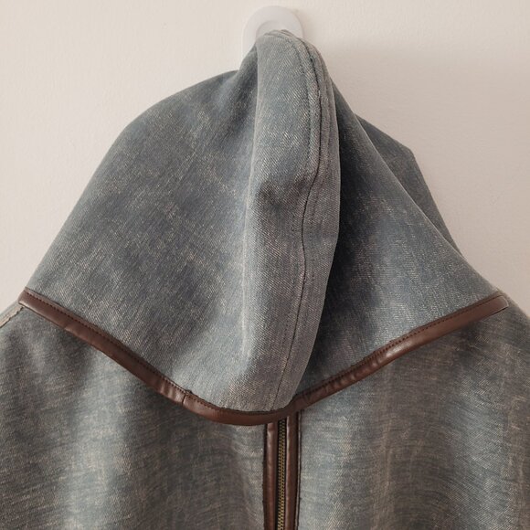 AS-IS Anthropologie "Hei Hei" Reversible Poncho Jacket w/ Hood-M/L - Picture 4 of 15